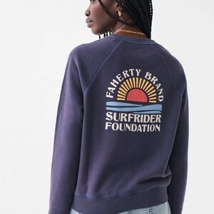Faherty Sweatshirt with Surfrider Foundation Graphic
NWT small